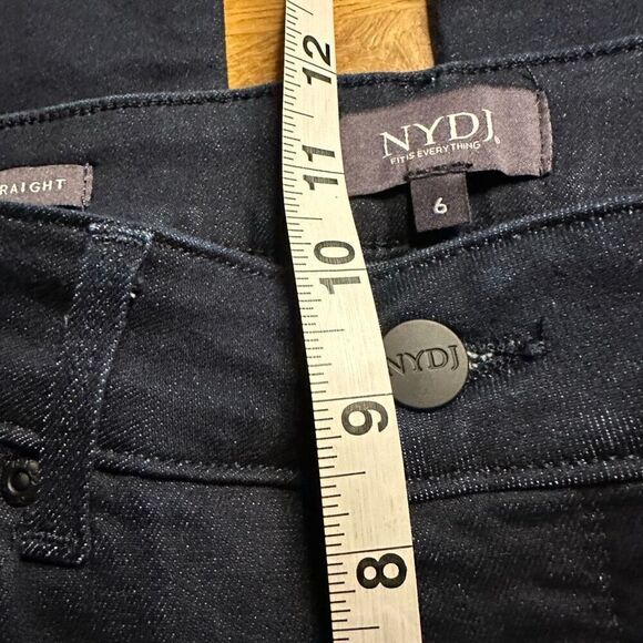 Nydj Marilyn Straight jeans 6 dark wash - Picture 6 of 8
